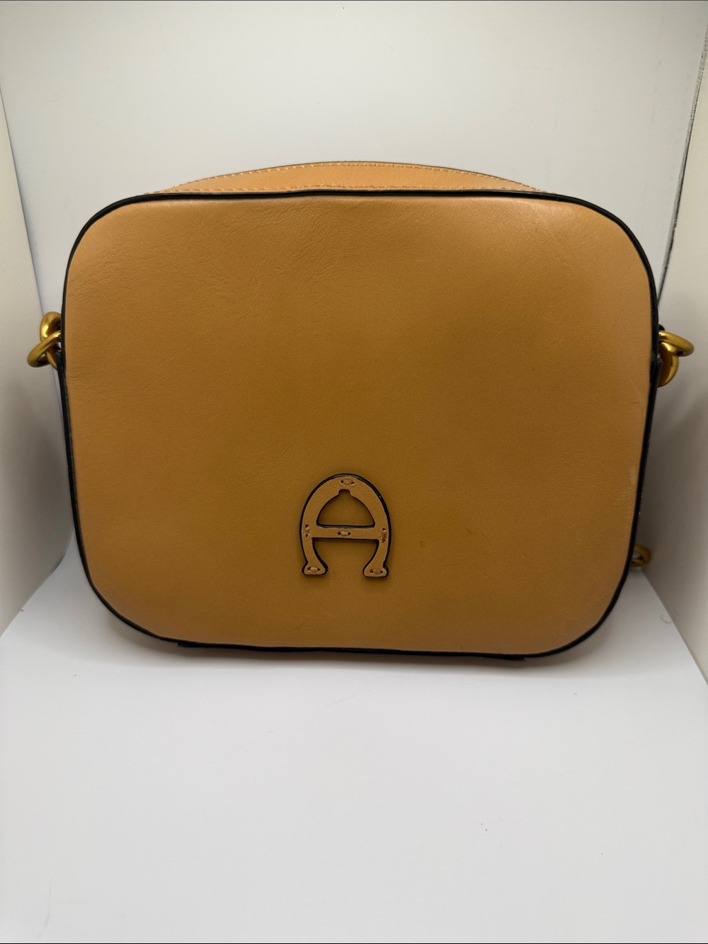 ETIENNE AIGNER Small Marianne Logo Camel Crossbody Handbag
